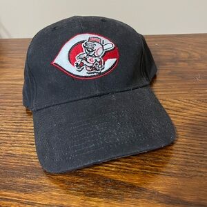 Youth Black Baseball Cap with Cincinnati Red’s Logo